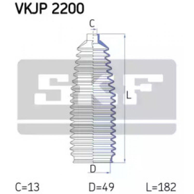 VKJP 2200 SKF - Пильовик привідного валу